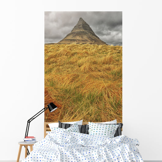 The mountain kirkjufell on the snaefellsnes peninsula Wall Mural