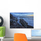 Waves crash over the shoreline along the beach of djupalonssandur Wall Mural