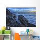 Waves crash over the shoreline along the beach of djupalonssandur Wall Mural