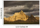 Dramatic light during a storm in badlands national park Wall Mural