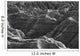 Black and white image of the badlands national park Wall Mural