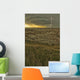 Lightning strike over badlands national park Wall Mural