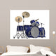 Drum Kit Wall Decal