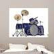 Drum Kit Wall Decal