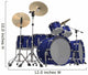 Drum Kit Wall Decal