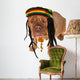Rasta Doggy Wall Decal