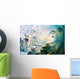 Hawaii, Maui, Makena, Beautiful Blue Wave Breaking At The Beach Wall Mural