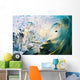 Hawaii, Maui, Makena, Beautiful Blue Wave Breaking At The Beach Wall Mural
