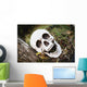 Decorative skull at halloween;Millet alberta canada Wall Mural