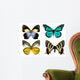 Some Various Butterflies White Wall Decal Design 2