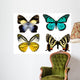 Some Various Butterflies White Wall Decal Design 2