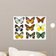Some Various Butterflies White Wall Decal Design 1
