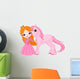 Beautiful princess and unicorn Wall Decal