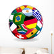 Soccer Ball Sports Flags Wall Decal
