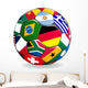 Soccer Ball Sports Flags Wall Decal