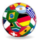 Soccer Ball Sports Flags Wall Decal