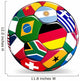 Soccer Ball Sports Flags Wall Decal