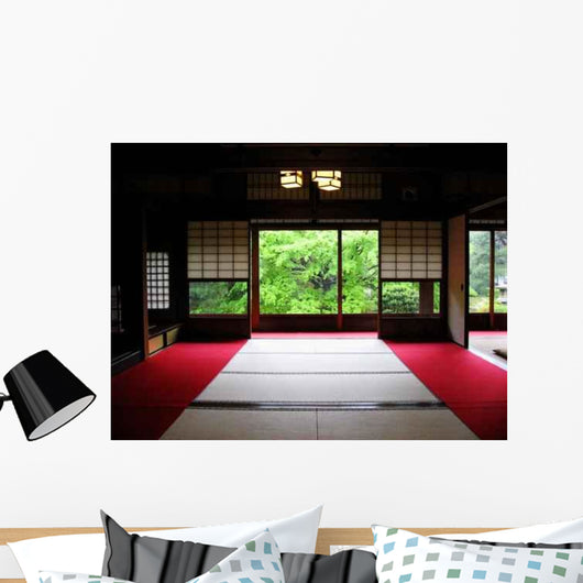 Japanese-style Red Carpet Wall Decal