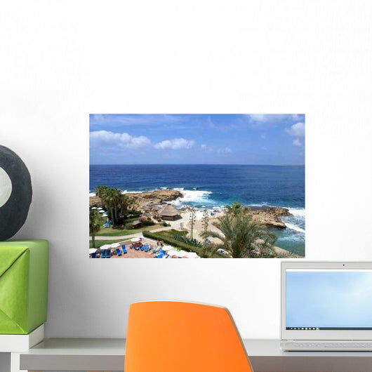 Aerial Beautiful Island Cyprus Wall Decal