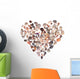 Seashell Heart Wall Decal