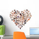 Seashell Heart Wall Decal