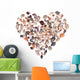 Seashell Heart Wall Decal