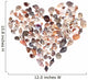 Seashell Heart Wall Decal