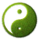 Yin Yang grass Wall Decal