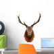Deer Head Isolated on White Background Wall Decal