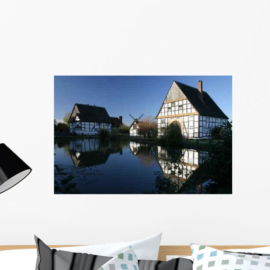 Village Pond Wall Decal