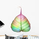 Abstract Colorful Leaf White Wall Decal
