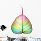 Abstract Colorful Leaf White Wall Decal