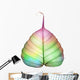 Abstract Colorful Leaf White Wall Decal