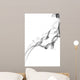 Abstract Grey Smoke Isolated Wall Mural