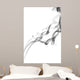 Abstract Grey Smoke Isolated Wall Mural
