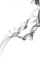 Abstract Grey Smoke Isolated Wall Mural