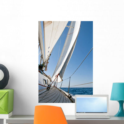 Sailing Boat shown on a wall