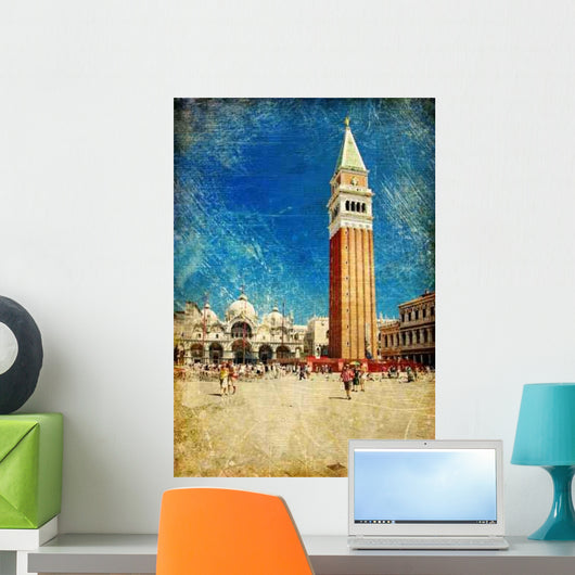 Old Venice-artistic Retro Styled Wall Decal