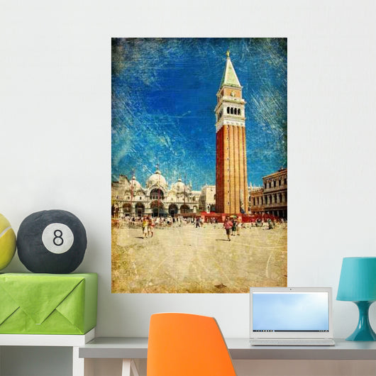 Old Venice-artistic Retro Styled Wall Decal