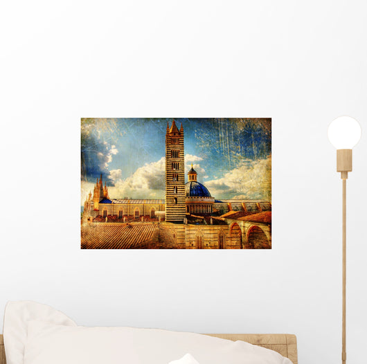 great italian landmarks  -Siena cathedral Wall Mural