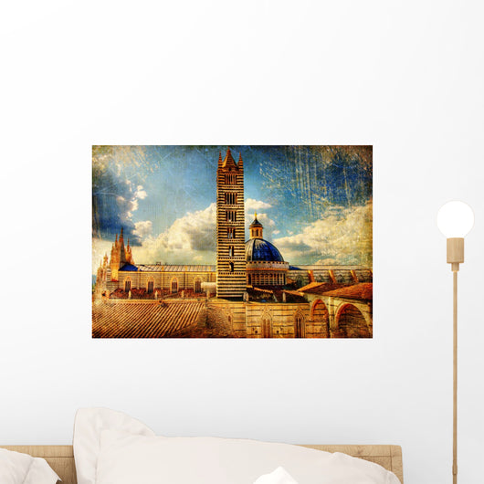 great italian landmarks  -Siena cathedral Wall Mural
