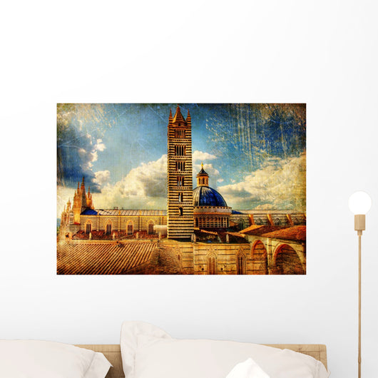 great italian landmarks  -Siena cathedral Wall Mural
