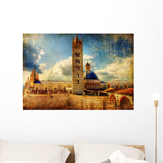 great italian landmarks  -Siena cathedral Wall Mural