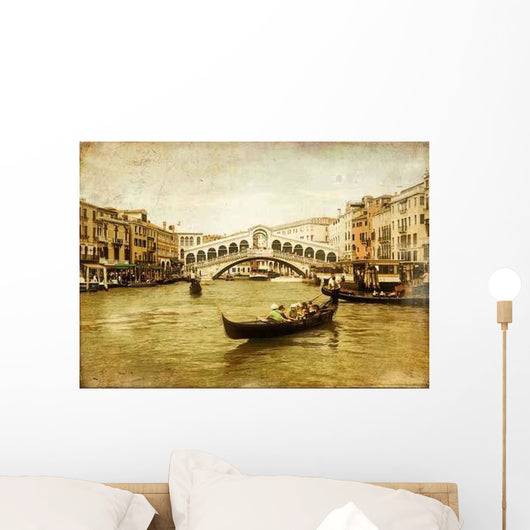 Amazing Venice Artistic Toned Picture Wall Decal