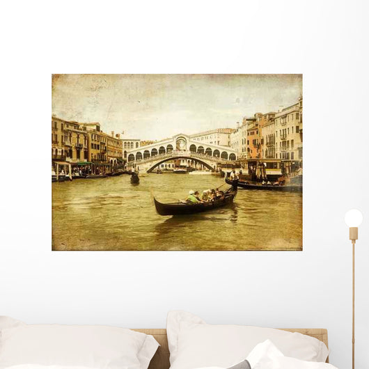 Amazing Venice Artistic Toned Picture Wall Decal