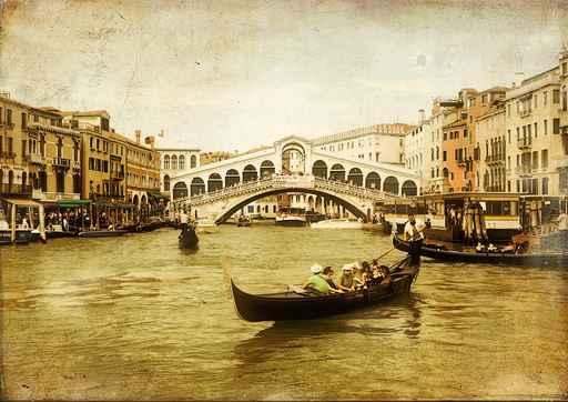 Amazing Venice Artistic Toned Picture Wall Decal