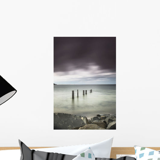 Wooden posts Wall Mural
