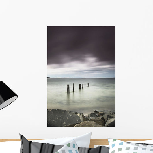 Wooden posts Wall Mural