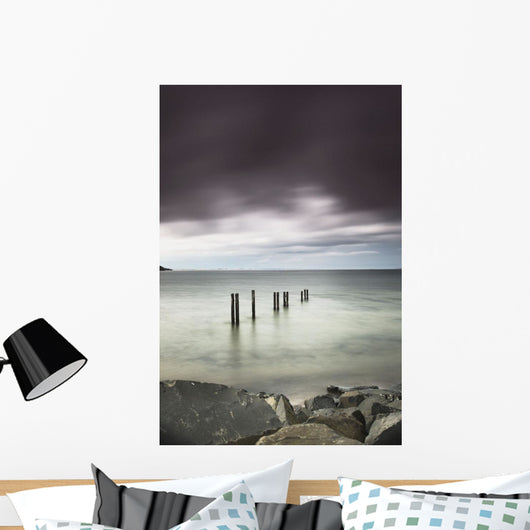 Wooden posts Wall Mural