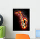 Saxophone in Flame Wall Mural